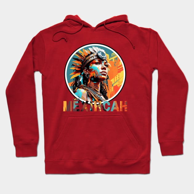 Urban Nahuatl Essence - Mēxihcah Pride High Contrast Streetwear Hoodie by JT Digital